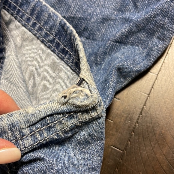 Garage denim cargo pants with straps - Picture 8 of 9